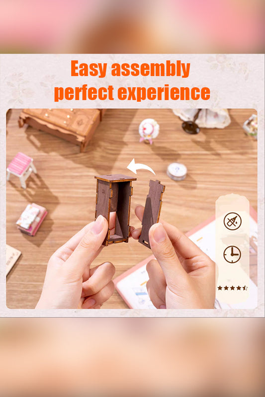 If you come to the super world DIY cottage Elsa tailor shop miniature scene art house hand-assembled house model