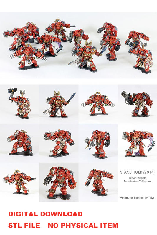 The Blood Angels Terminators - STL Digital File for 3D Printing